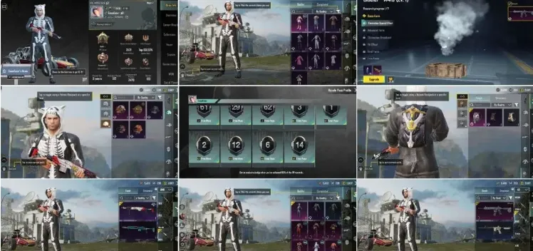 PGM504 Glacier M416 Lv.1, 1 Material Upgrade, 21 Outfits, 5 Helmets, 3 Backpacks (G)